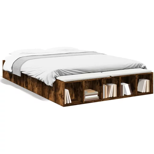  Okvir za krevet boja hrasta 150 x 200 cm konstruirano drvo