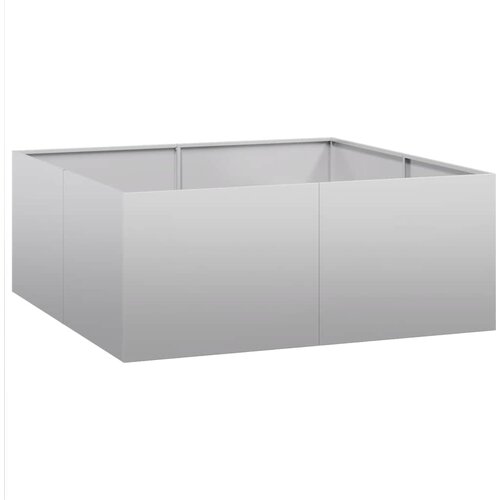 Maison Chic Cvetlični Lonec - Cvetlično korito 100x100x40 cm Pocinkano jeklo, (21789099) Slike