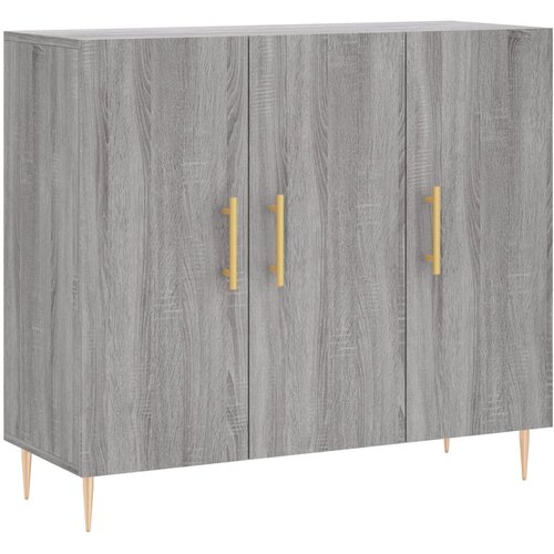 Maison Chic Komoda - Predalnik siva sonoma 90x34x80 cm konstruiran les, (21717626) Slike