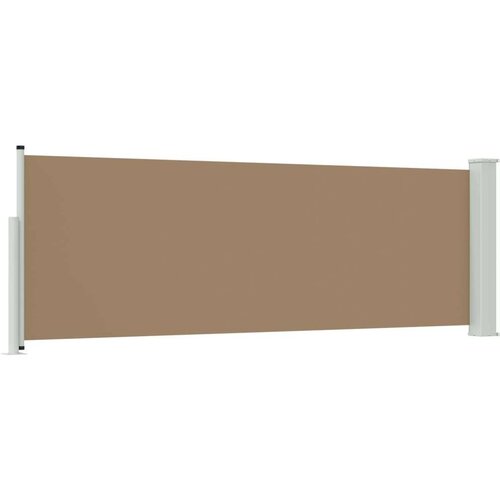  Retraktabilna bočna tende Sivosmeđa 300 x 100 cm Poliester - Sivosmeđa 100 x 300 cm Slike