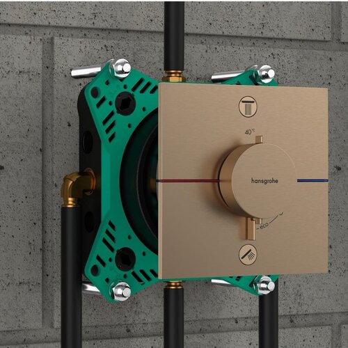 Hansgrohe showerselect comfort e me&amp;scaron;ač termostatski za skrivenu ugradnju 2 funkcije bronza 15572140 Slike