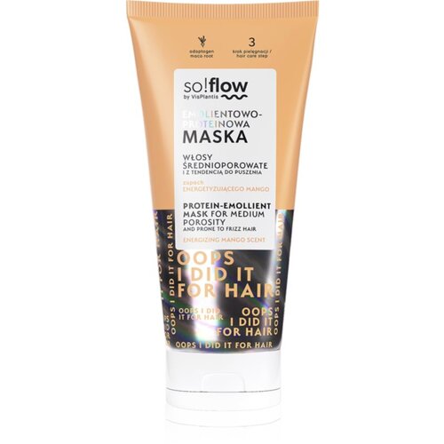 SoFlow Medium Porosity Hair Protein-Emollient Mask maska za lase proti krepastim lasem 200 ml Cene