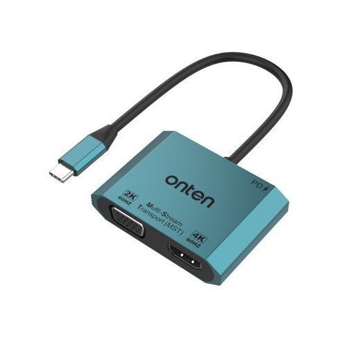  Adapter usb type-c na hdmi (zenski) 4k 60hz + vga (zenski) 2k 60hz 16cm (otn-m205) onten ( AD493 ) Cene