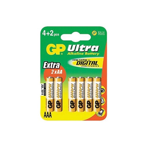 Gp alkalne baterije 24AU4+2-U6/LR03 Slike