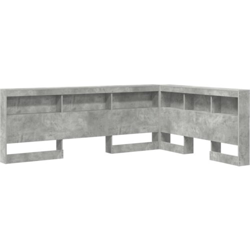  Skladi&amp;scaron;no uzglavlje Beton siva 135 cm Konstruirano drvo Slike