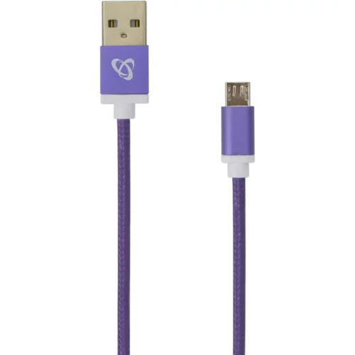 S Box KABEL USB A Muški -> MICRO USB Muški 1.5 m Ljubičasti, (08-usb-10315u)