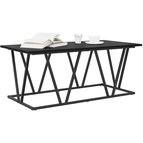 Kava Stol Crni hrast 100 x 50 x 40 cm Projektirano drvo i metal Slike
