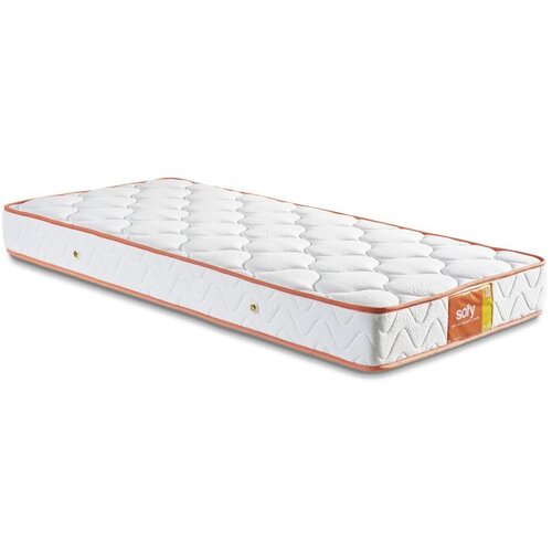 Hanah home Sofy 90x200 cm Single Size Firm Mattress WhiteOrange Mattress Cene