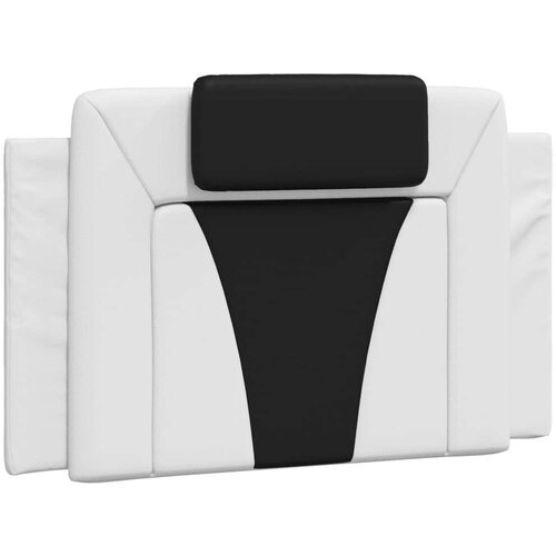  Krevet s madracem bijeli-crni 90 x 190 cm od umjetne kože Slike