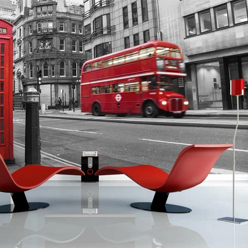  tapeta - Red bus and phone box in London 350x270