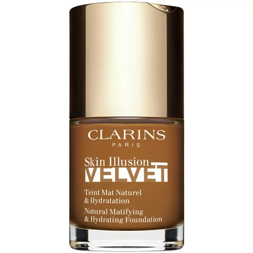Clarins Skin Illusion Velvet tekući puder s mat finišem s hranjivim učinkom nijansa 118.5N 30 ml