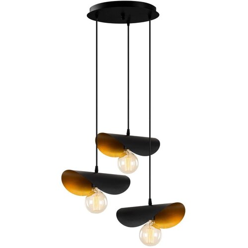Opviq lights Crna/u zlatnoj boji viseća svjetiljka s metalnim sjenilom ø 45 cm Sivani – Cijene