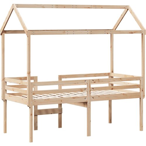  Visoki krevet s krovom 90 x 200 cm od masivne borovine Slike