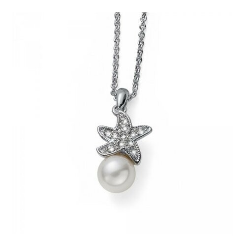 Ženski oliver weber pearl mare lančić sa belim swarovski perla priveskom ( 12050 ) Slike