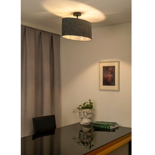  Duolla - Plafonski luster OVAL 1xE27/15W/230V siva Slike