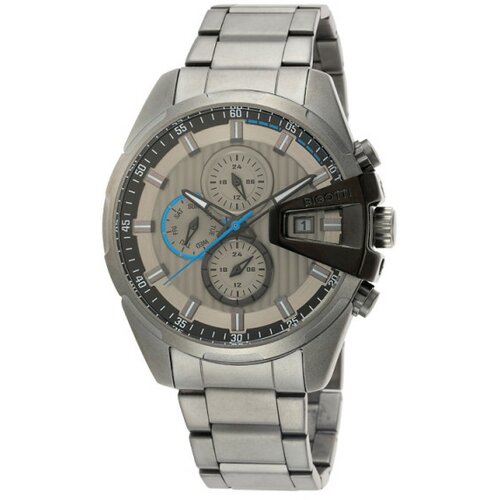 Bigotti muški multifunction sivi srebrni sportski ručni sat sa sivom metalnom narukvicom Cene