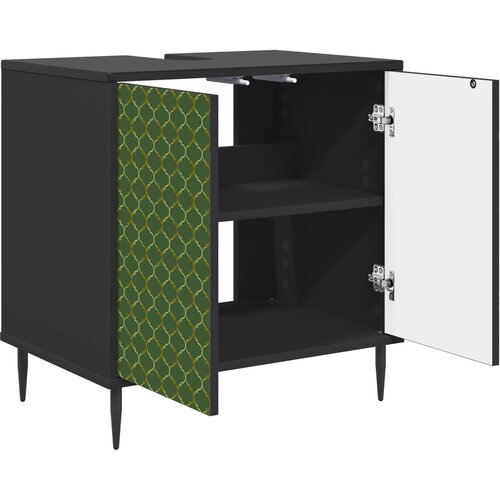  Kupaonski ormar GELEEN Crni hrast 60 x 40 x 61 cm Slike