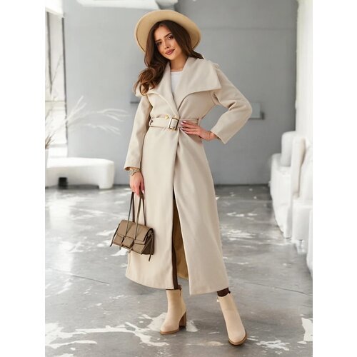 Resti Women&amp;#039;s maxi coat with a tie Slike