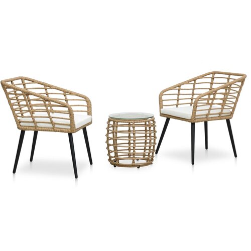 vidaXL 3-dijelni bistro set od poliratana boja hrasta Cene