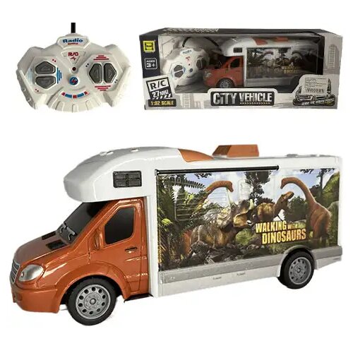 Magic Toys RC daljinski upravljač kamper Walking with Dinosaurus sa svjetlom 27MHz 1/32 omjera, 25cm Cene
