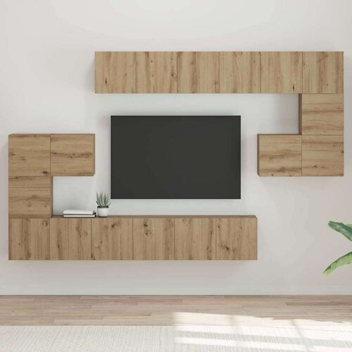  Set TV komoda s policom Ostalo 10 pcs hrast artisan 180 x 30 x 90.5 cm Cijene