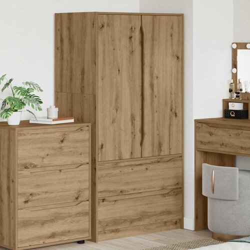 vidaXL Kopalni&scaron;ka omarica s predalom Umetni hrast 79,5 x 49 x 156 cm Cene