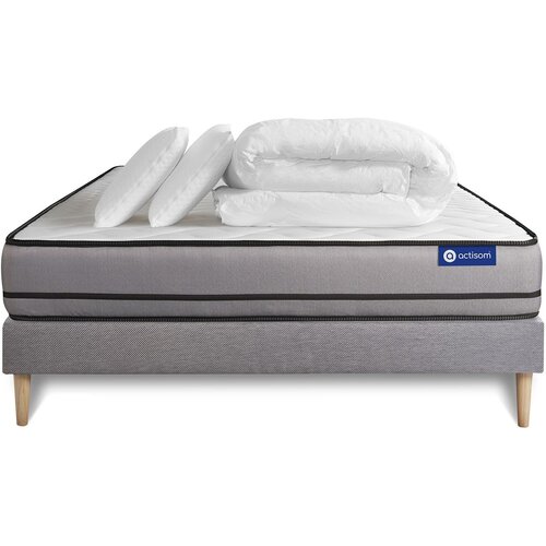 ACTISOM Celoten paket za posteljo - Vzmetnica 160x200 cm + Vzmetnica z letvami (komplet) + 2 vzglavnika + Prevleka - Actiflex Night, (21613825) Cene