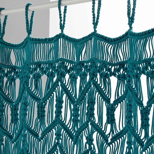 Douceur d int&amp;eacute;rieur Plava zavjesa za vrata 90x200 cm Macarena &amp;ndash; Slike