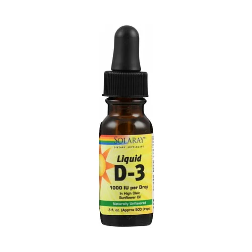 Solaray vitamin D3 liquid, organic oil