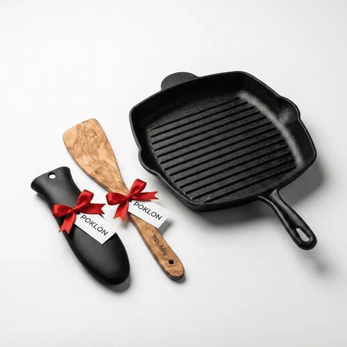 Grill Set - Liveni Tiganj + Poklon Navlaka i &amp;Scaron;patula Slike