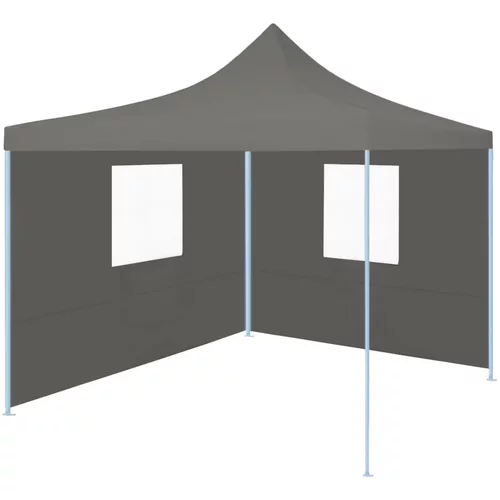  Profesionalni sklopivi šator za zabave 2 x 2 m čelični antracit