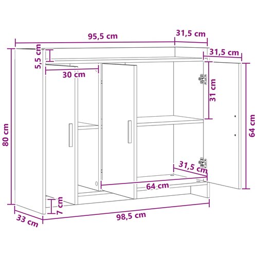  Kreveta Staro drvo 98,5 x 33 x 80 cm Konstruirano drvo Slike