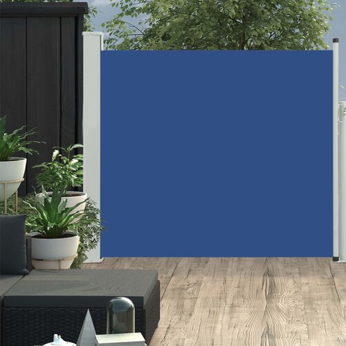 vidaXL uvlačiva bočna tenda za terasu 100 x 300 cm plava Cijene