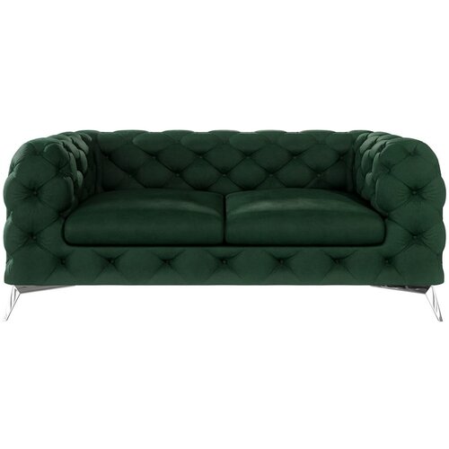 Ropez Tamno zelena bar&amp;scaron;unasti sofa 185 cm Chelsea &amp;ndash; Slike