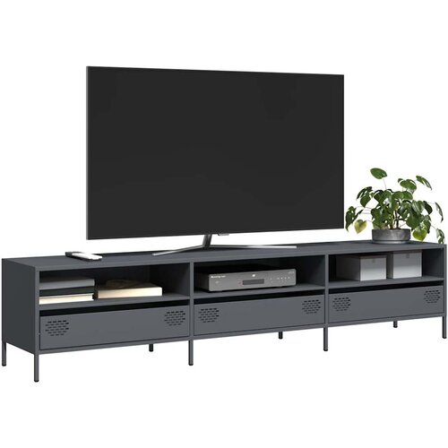 vidaXL TV omarica antracit 202x39x43,5 cm hladno valjano jeklo Cene