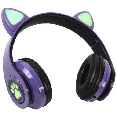  Cat Ear Bluetooth slu&scaron;alice ljubičaste Cene