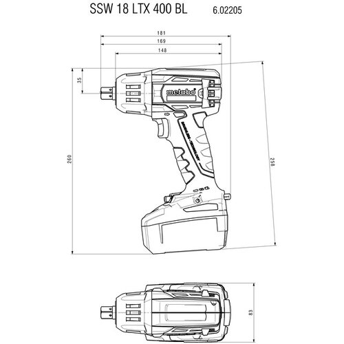 Metabo SSW 18 LTX 400 BL Akumulator 602205800 Cijene