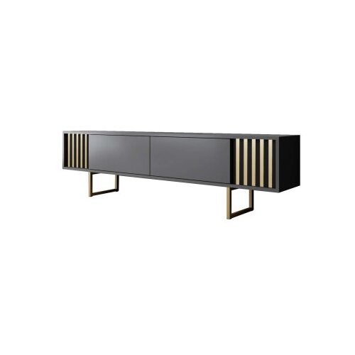 Hanah home tv polica gold line anthracite gold Slike