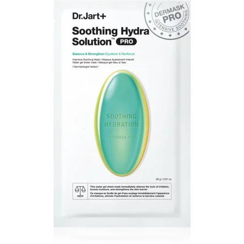 Dr.Jart+ Soothing Hydra Solution™ Intensive Soothing Mask Obnavljajuća i hidratantna maska za lice 26 g