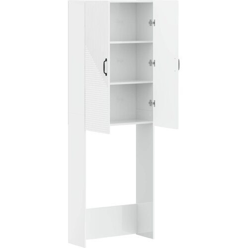  Kabinetska WC HAARLEM Bijela visokog sjaja 66 x 25,5 x 190 cm Slike