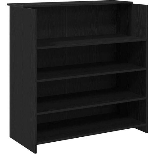 Maison Chic sprejemna miza - računalniška miza - pisarniška miza črni hrast 100x50x103,5 cm inženirski les, (21784963) Cene