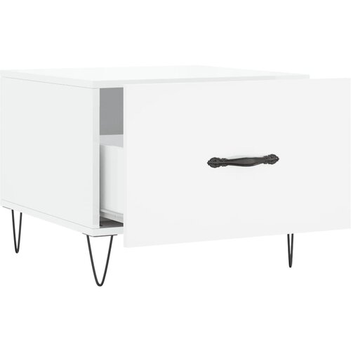  Stolići za kavu 2 kom sjajni bijeli 50x50x40 konstruirano drvo Slike