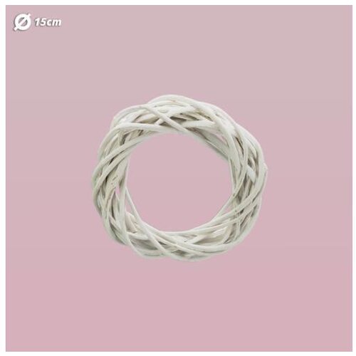 RAYHER Venec pleten, bel, 15cm, (22005827) Cene
