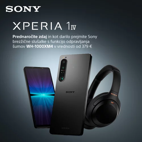 Xperia Sony Smartphone sony xperia 1 iv 12/256GB črn pametni telefon