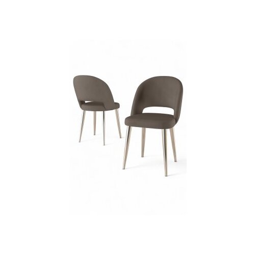 Hanah home set stolica (6 komada) pane cappuccino chrome Cene