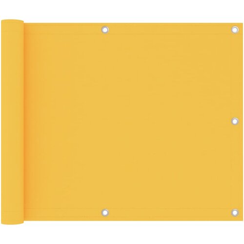 vidaXL balkonski zastor žuti 75 x 600 cm od tkanine Oxford Cijene