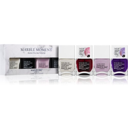 Nails Inc. Marble Moment set lakova za nokte Slike