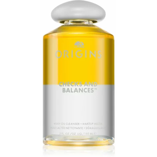 Origins Checks and Balances™ Milky Oil Cleanser + Makeup Melter čistilno olje za odstranjevanje ličil 150 ml
