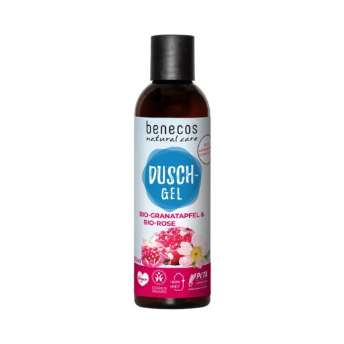 Benecos Prirodni gel za tu&amp;scaron;iranje - nar i ruža - 200 ml Slike
