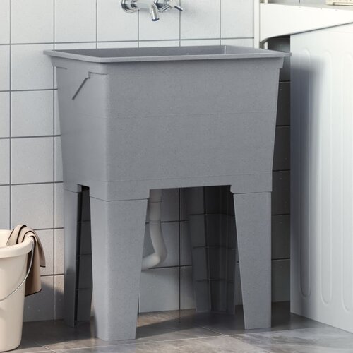 vidaXL Kadica za rublje siva 59 x 41 x 75 cm od smole Cijene